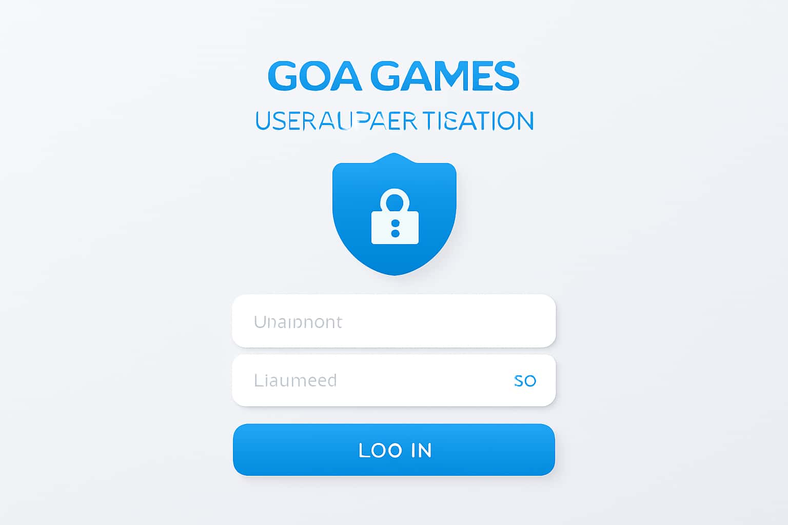 Goa Games User Authentication Interface
