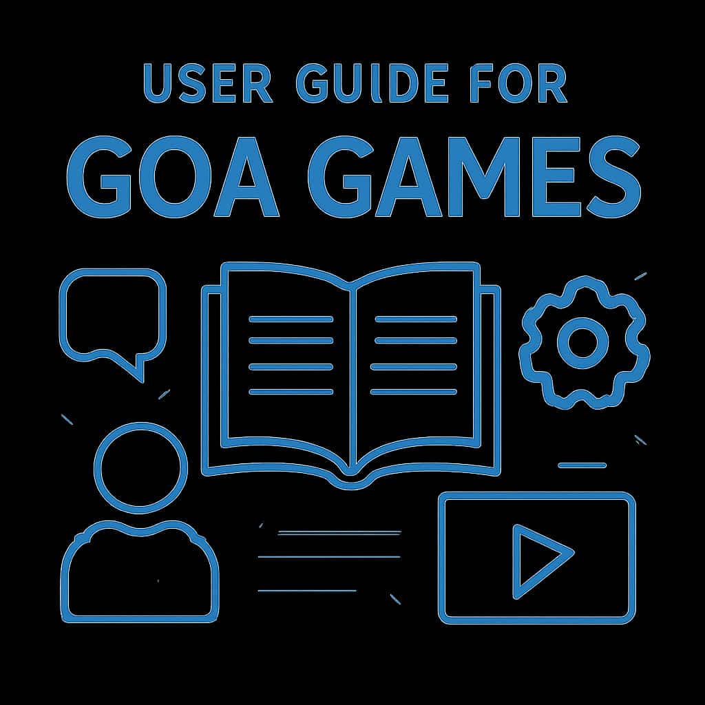 Illustration of processes described in the User Guide for Goa Games.