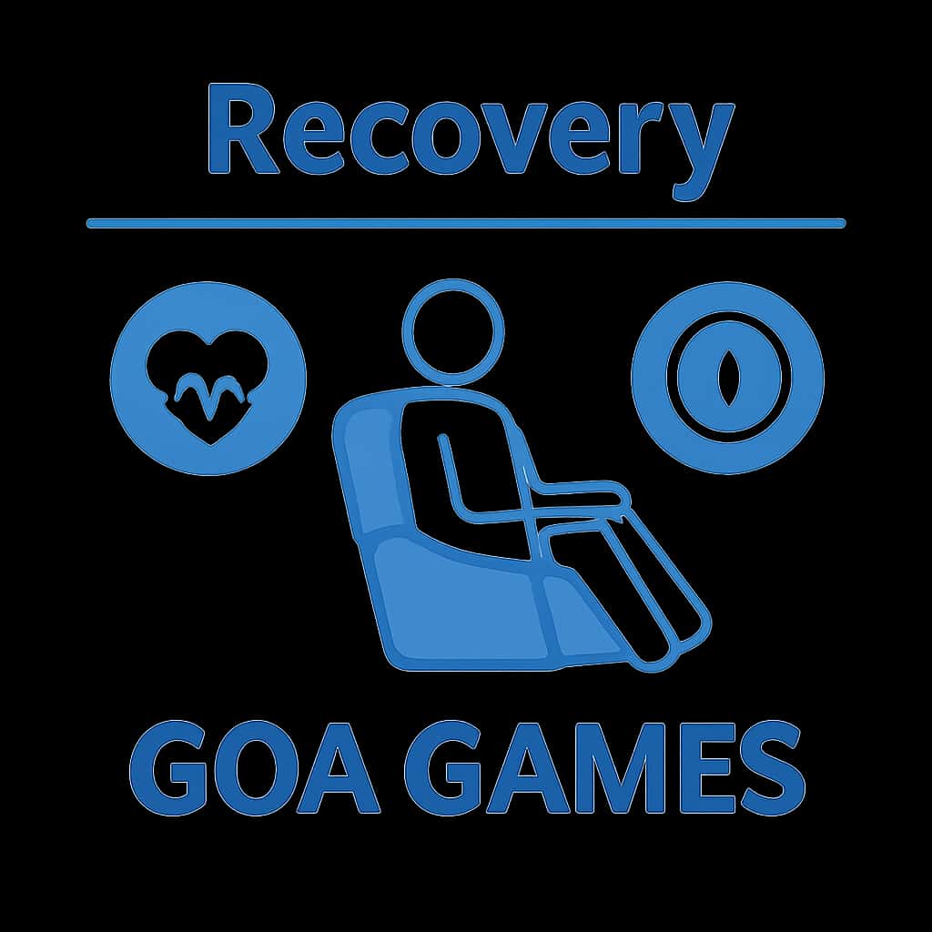 Diagram illustrating the account recovery steps for Goa Games.