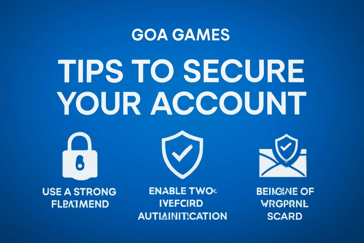 A visual representation of account security tips for Goa Games, showcasing a secure digital environment.