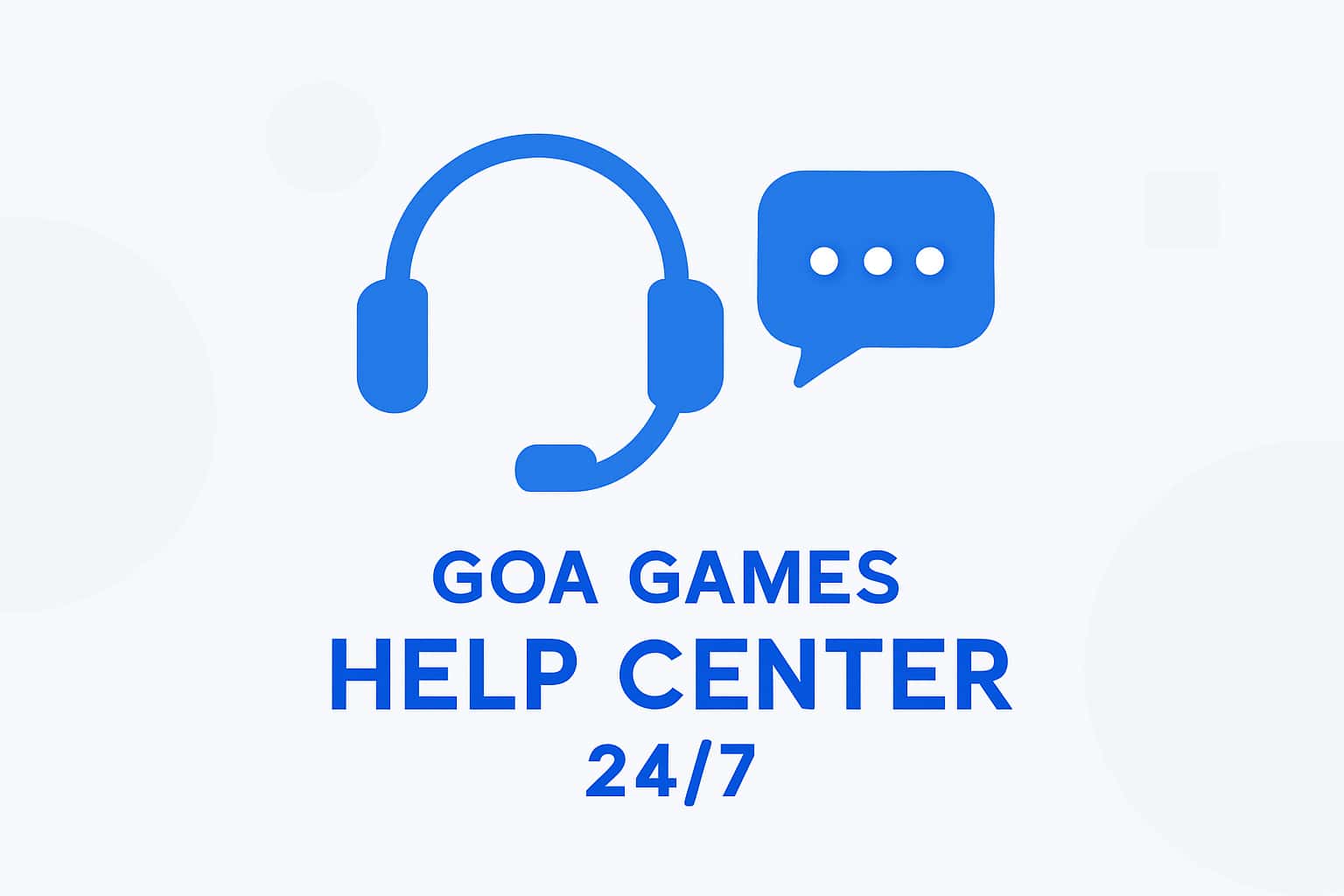 Goa Games Help Center 24/7 Interface