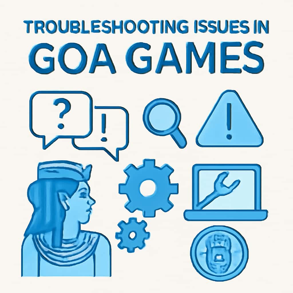 Diagram illustrating troubleshooting for Goa Games.
