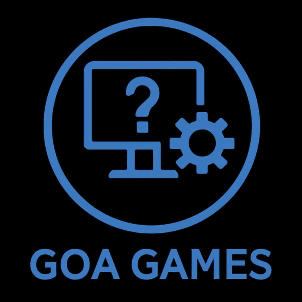 Icon representing troubleshooting issues in Goa Games.