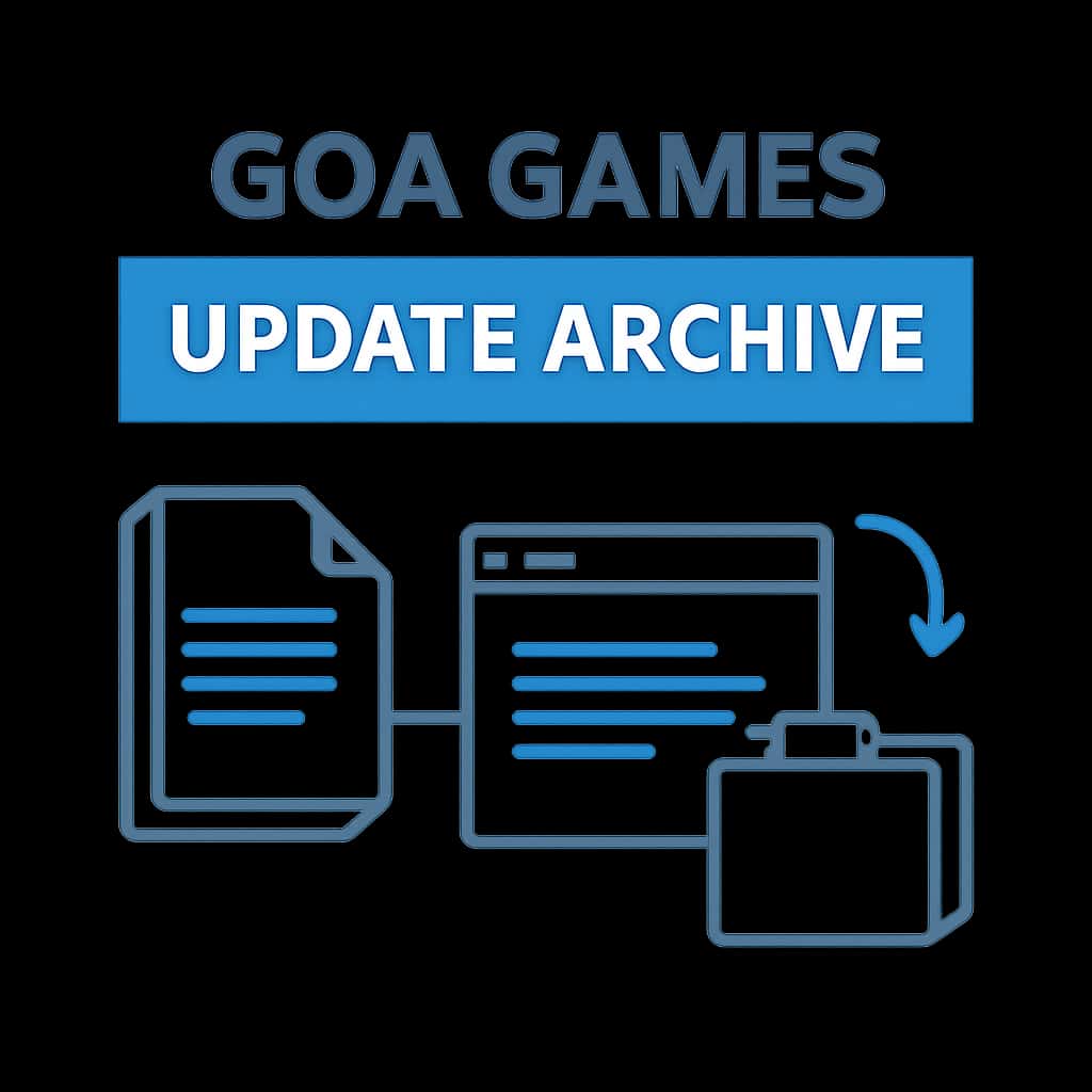 An educational illustration regarding the Goa Games Update Archive.